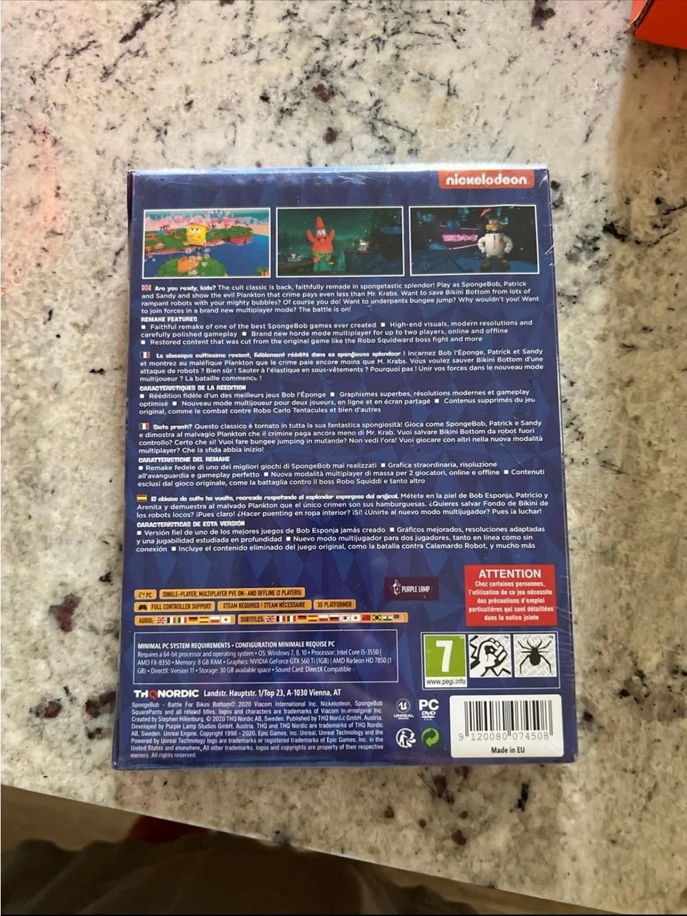 Nickelodeon SpongeBob SquarePants Battle for Bikini Bottom Game Brand New
